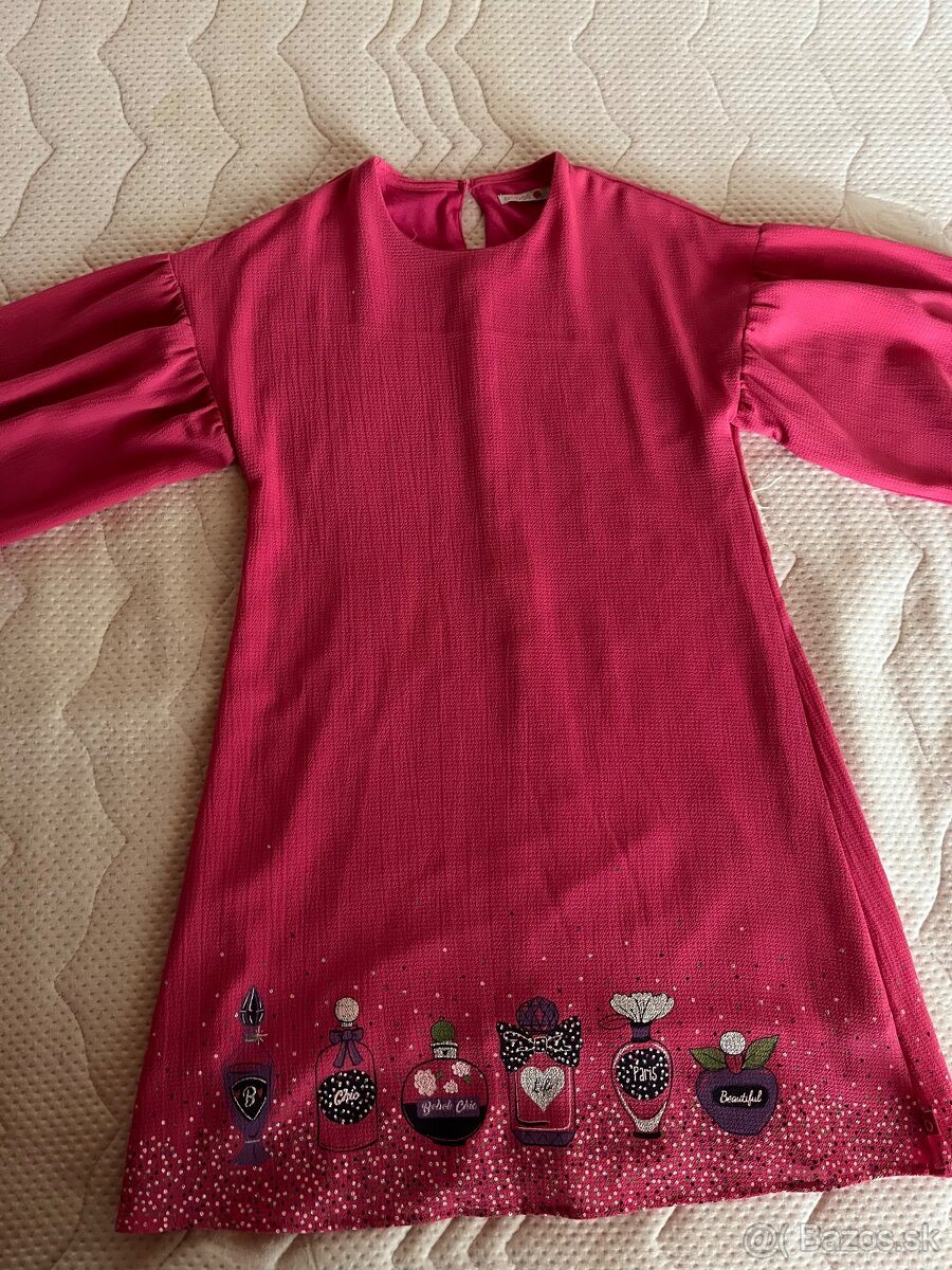 Ružové šaty Boboli veľkosť 152