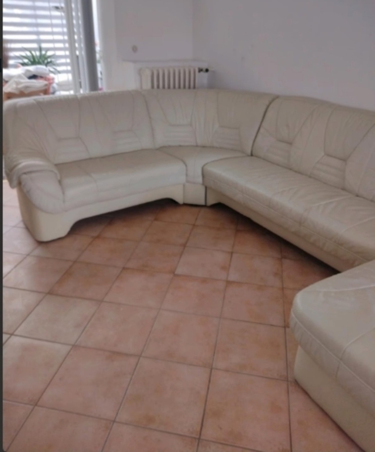 Moderní kožená sedací souprava do U, 4265