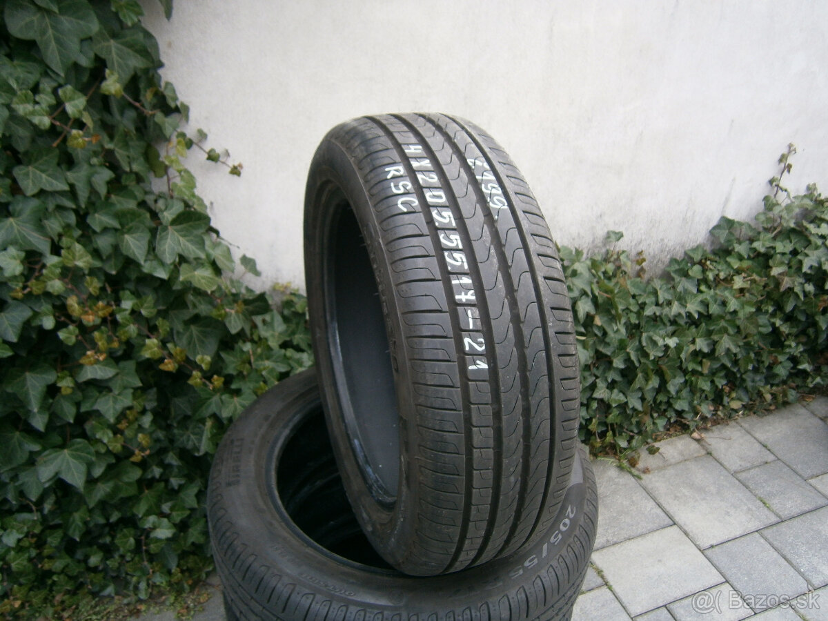 Predám 4x letné pneu Pirelli RSC ako nové 205/55 R17 91VXL