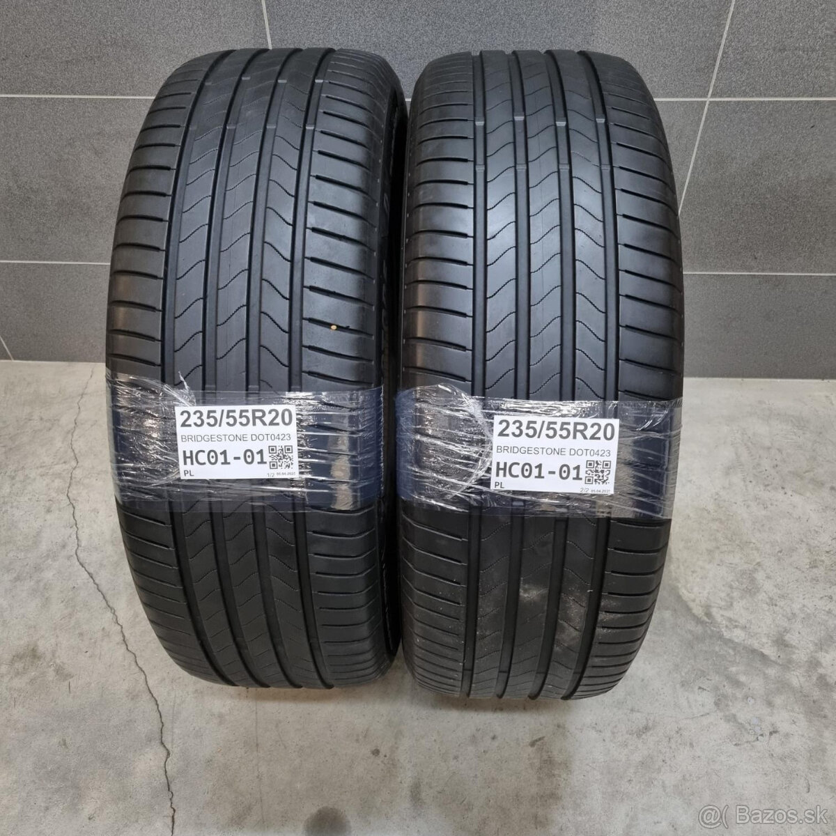 Letné pneumatiky 235/55 R20 BRIDGESTONE DOT0423