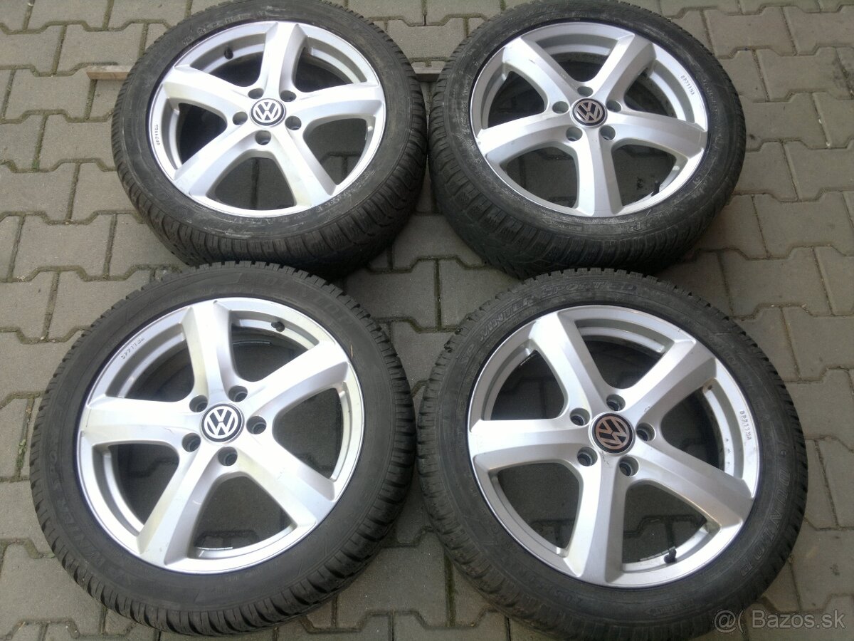 Elektrony VW Gamapart 5x112 R17, zimne pneu 205/50 r17