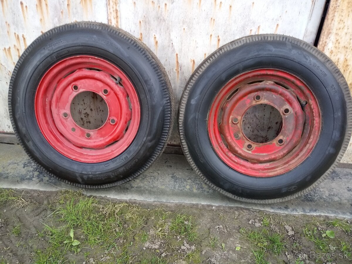 Predam kolesa 2ks nepoužite 6,40x15 Barum