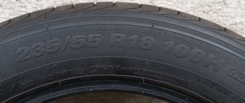 predám letné pneumatiky 235/55 R18 - ako nové