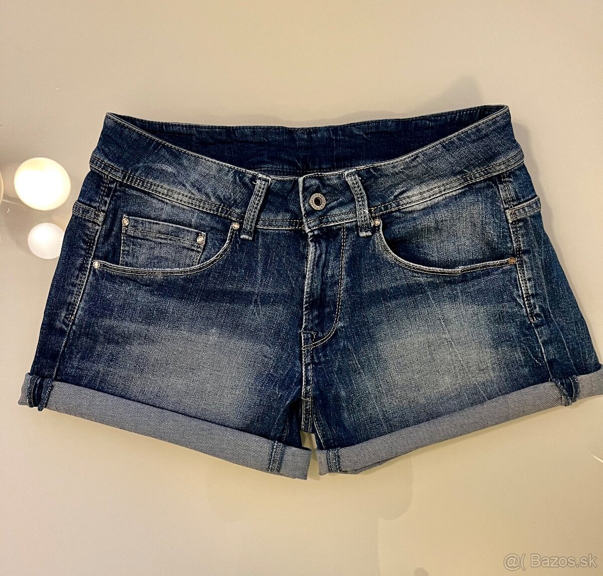 Pepe Jeans rifľové šortky