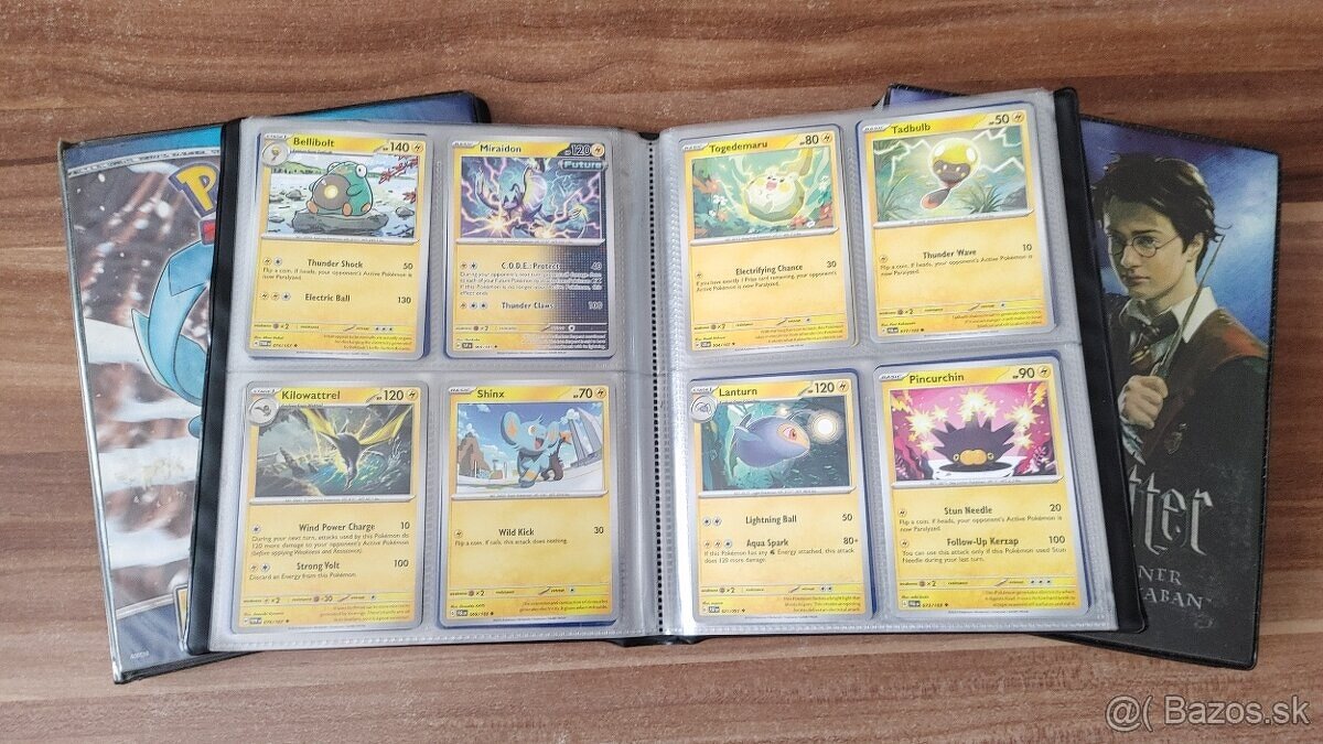 Predám 3 albumy plné originál Pokemon kariet