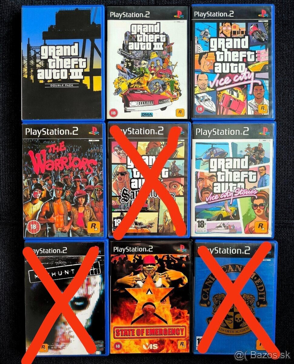Rockstar Games hry na PS2