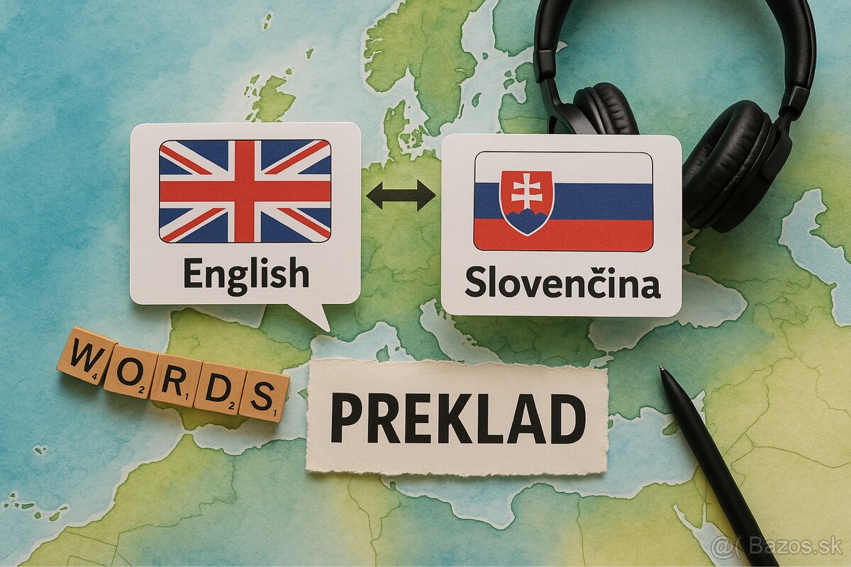 Online preklady do/z angličtiny 6 Eur