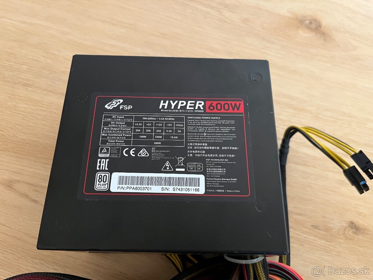 Zdroj 600 W FSP Fortron Hyper S