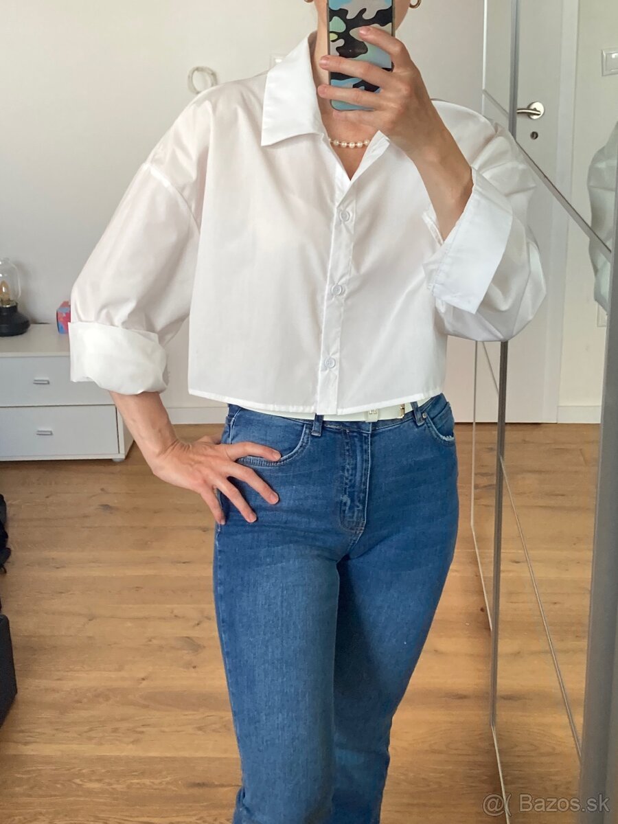 Cropp biela košeľa L