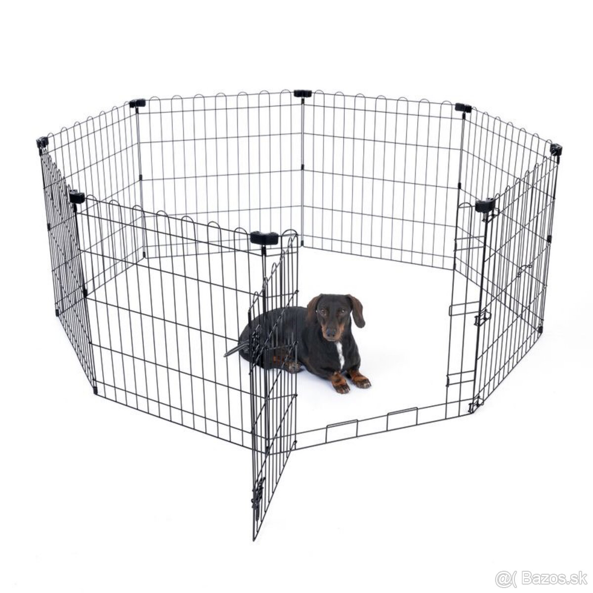 Kovová ohrada pre šteňatá 8 panelov á Š 61 x V 76 cm