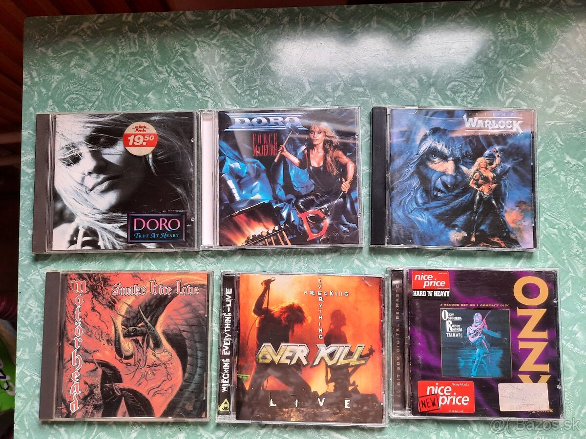 Zbierka CDs heavy metal