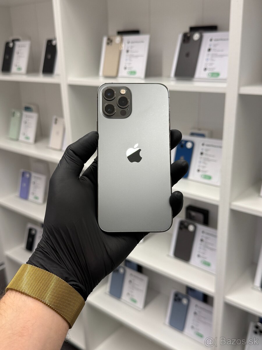 ZÁRUKA 2 ROKY / Apple iPhone 12 Pro 128GB Graphite, 100%
