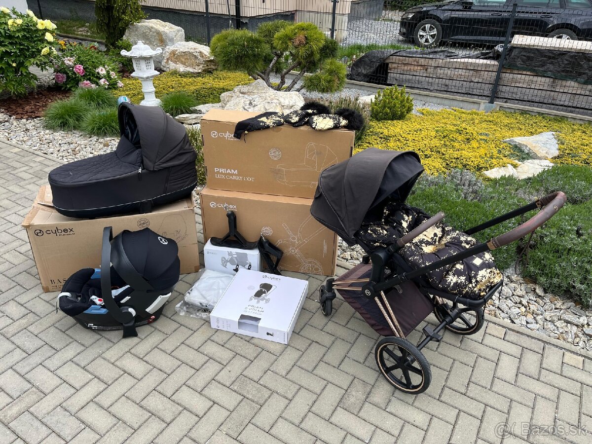 Cybex priam rose Gold trojkombinacia