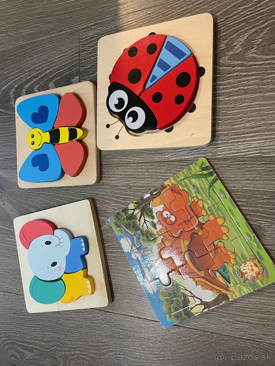 Hrané puzzle a drevené skladačky