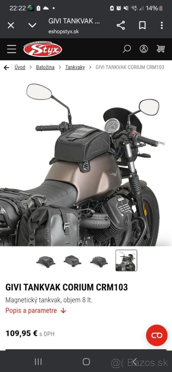 Givi magnetický tankvak