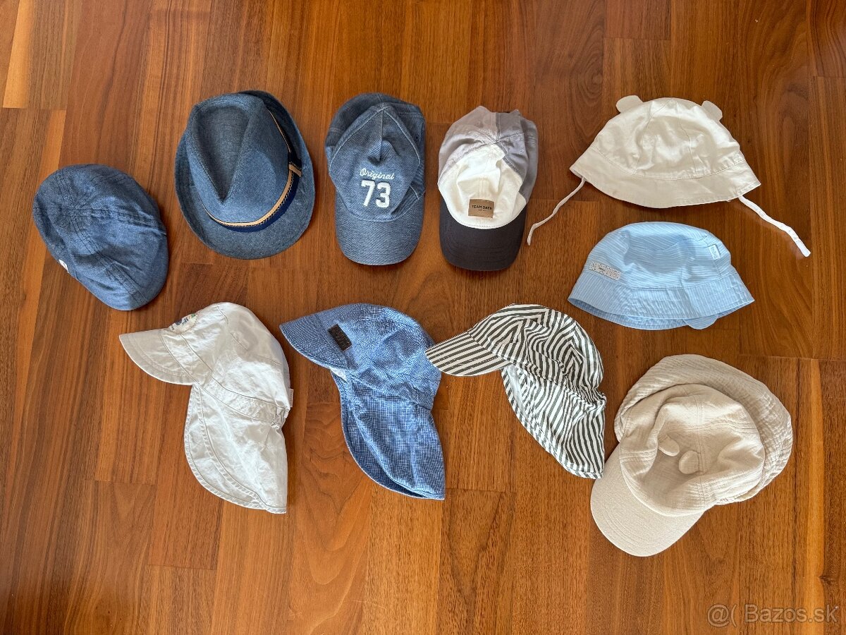 Klobuky, Ploche ciapky-baretky, siltovky, safari siltovka, l