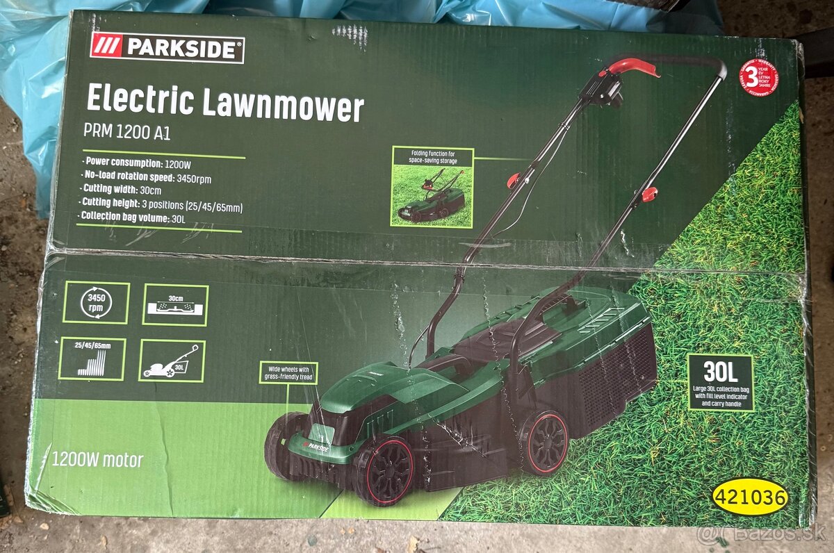 Parkside PRM 1200 A1 – elektrická kosačka, úplne nová
