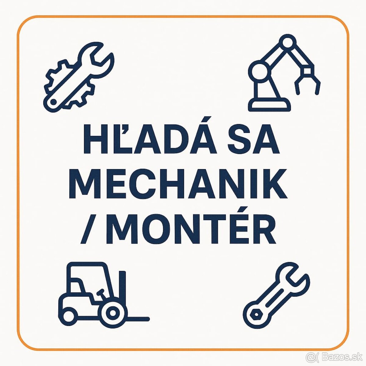 Hľadáme samostatného mechanika/montéra