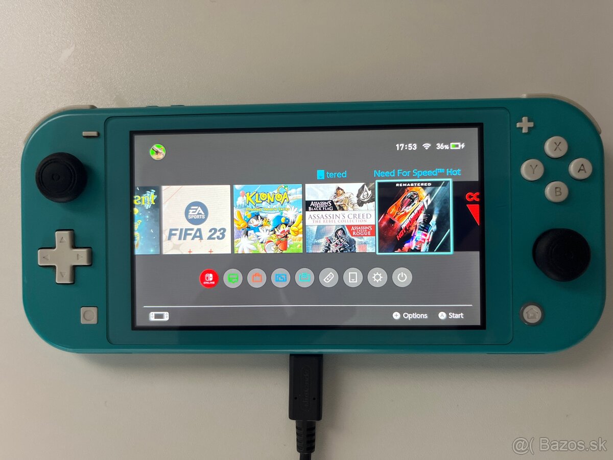 nintendo switch lite+vela hier+ 64GB karta