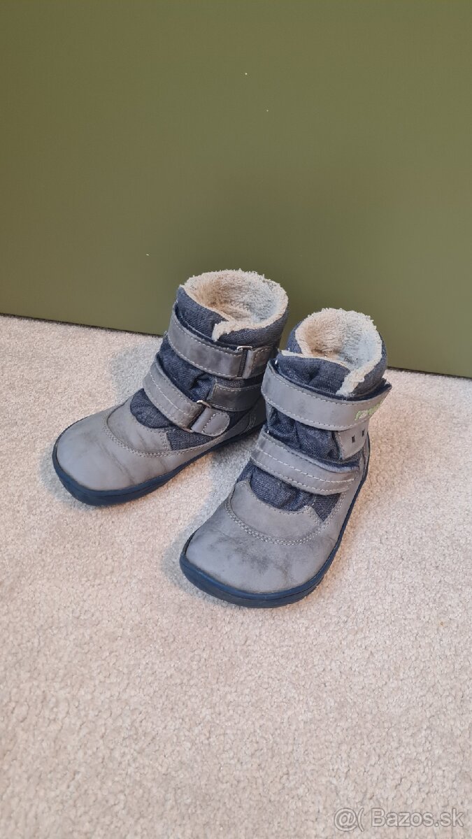 Zimné prechodné barefoot FARE topánky 27