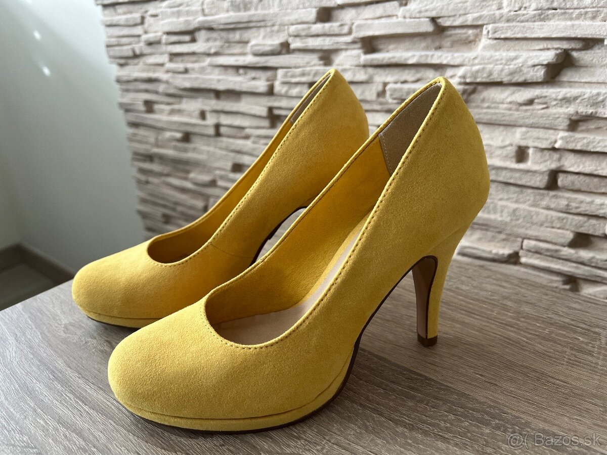 Žlté lodičky Tamaris