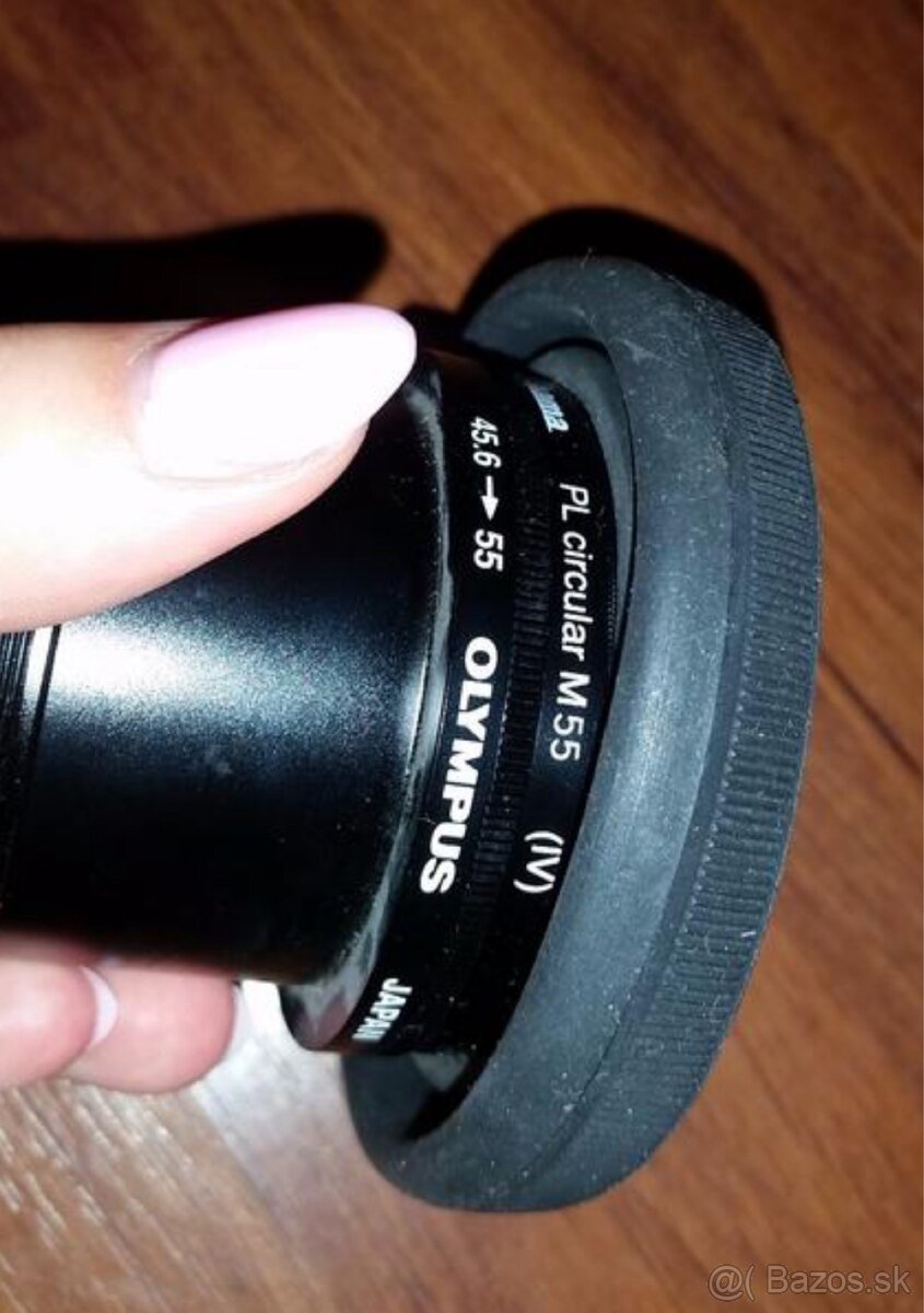 objektív Olympus s filtrom