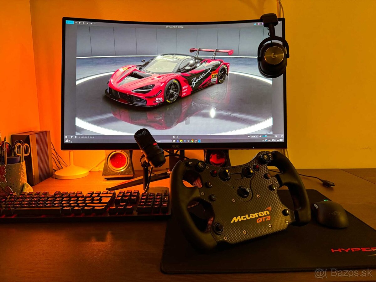 Fanatec súprava - volant, motor, pedále, držiak