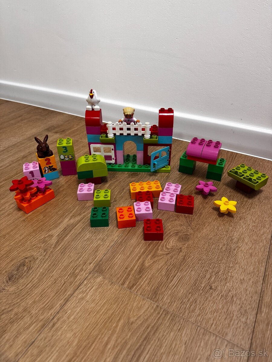 LEGO Duplo 10571 Ruzovy box plny zabavy plus navyse kocky a