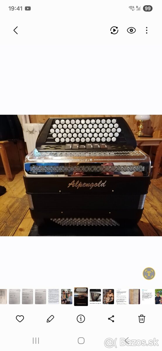 Predam chromaticky akordeon chromatika