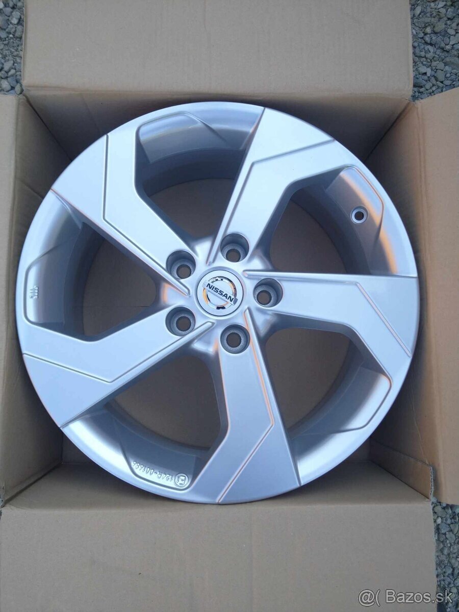 17 alu NISSAN + TPMS originál + pneu.