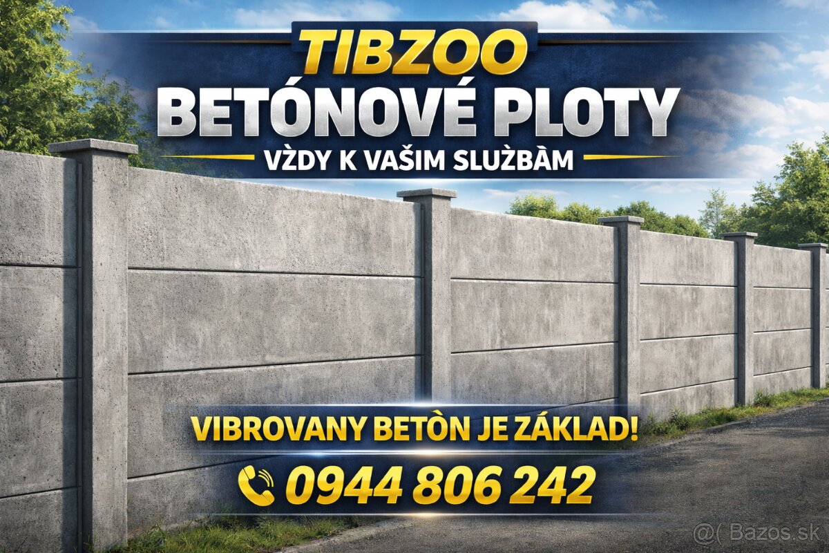 ✅Tibzoo Betonove Ploty KN ✅