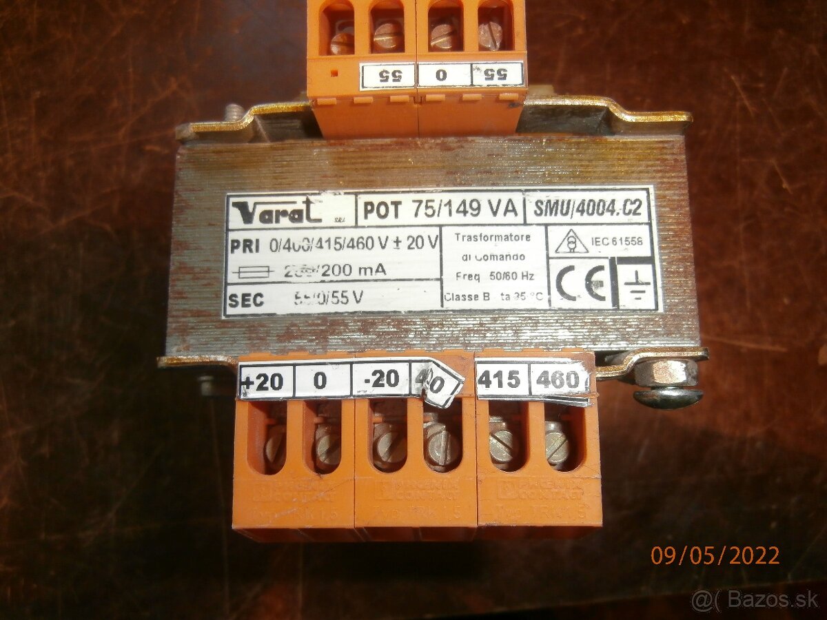 Male trafko na 380V/2x55V.