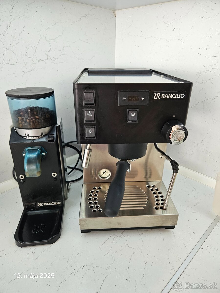 Predám Rancilio Silvia Pro X Black+mlynček rancilio