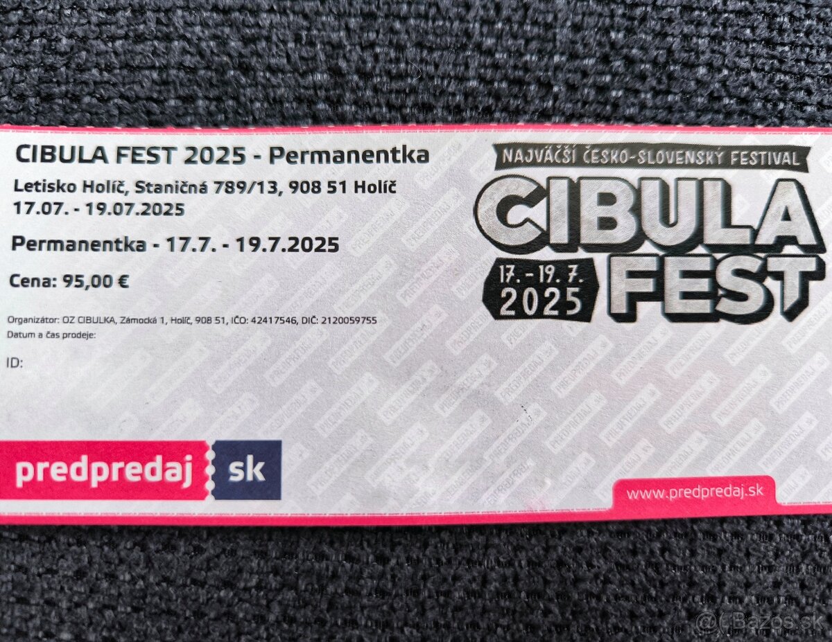 Cibula Fest 2025 - Permanentka
