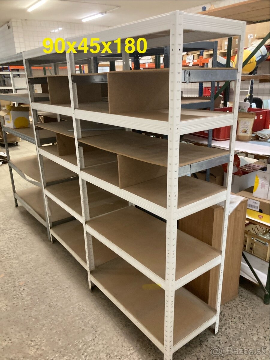 Kovové Regale 90x45x180