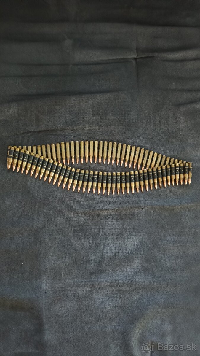 Black metal bullet belt