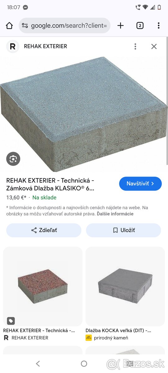 Zámková dlažba