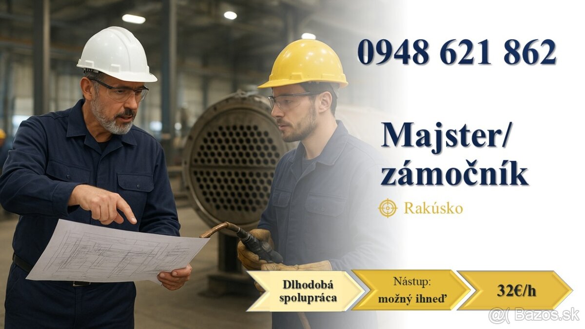 Majster/zámočník - Kitzbühel/Rakúsko (dlhodobá spolupráca)