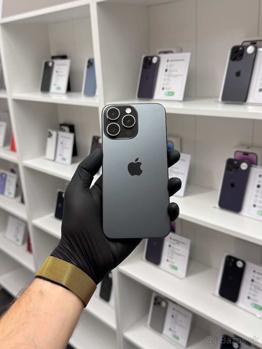 ZÁRUKA 2 ROKY /  Apple iPhone 15 Pro Max 256GB Black Titan