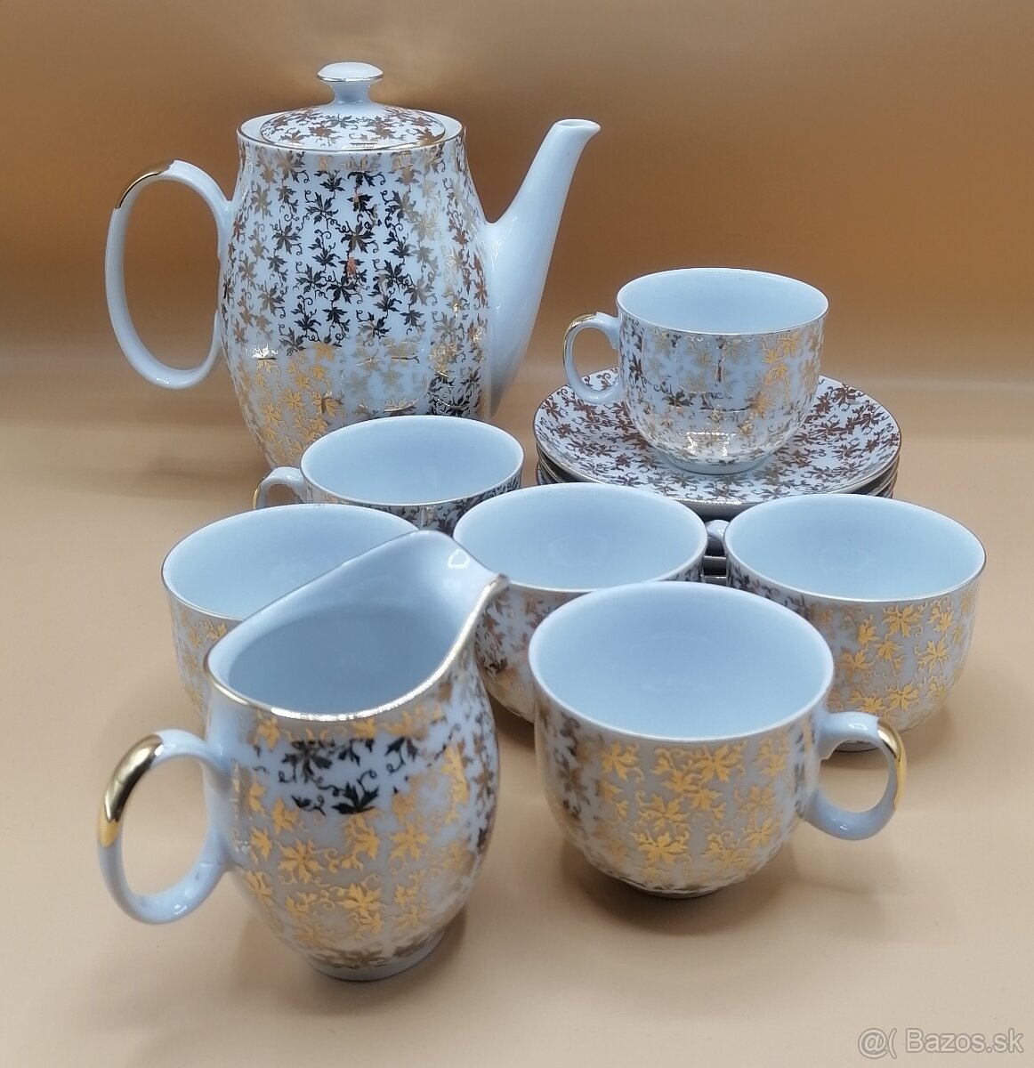 Epiag, kávová súprava, zlatá