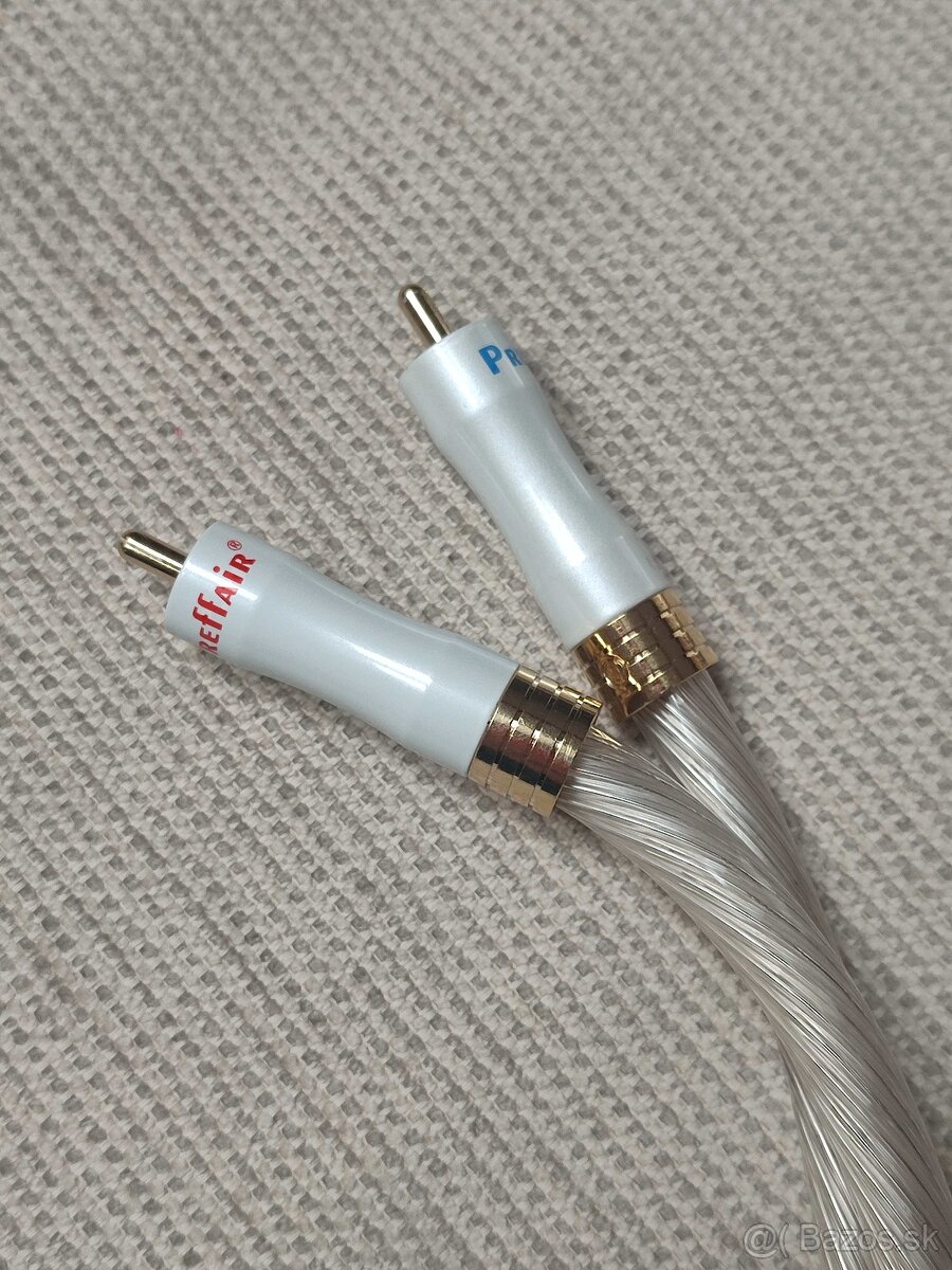 PREFFAIR RCA HIFI kábel 2x0,5m postriebrený