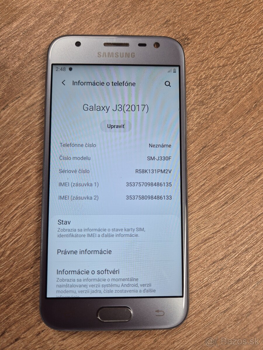 Predám Samsung Galaxy J3 2017