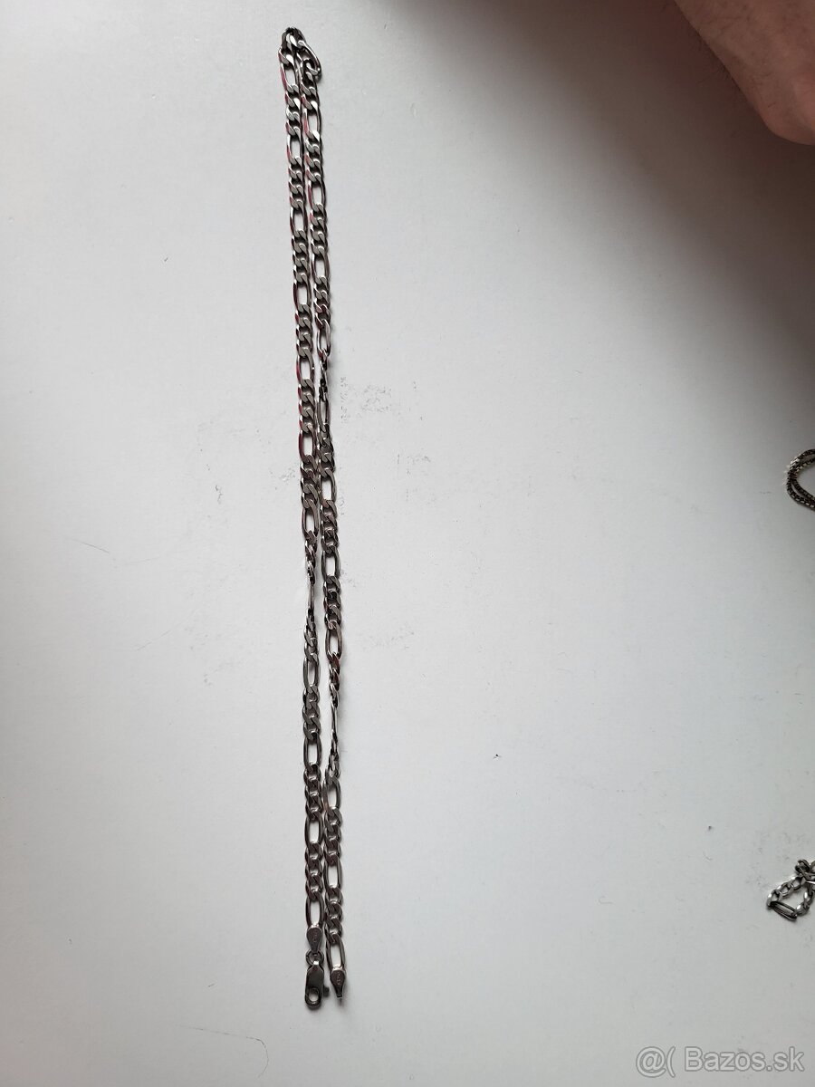 Strieborna retiazka 45 cm figaro