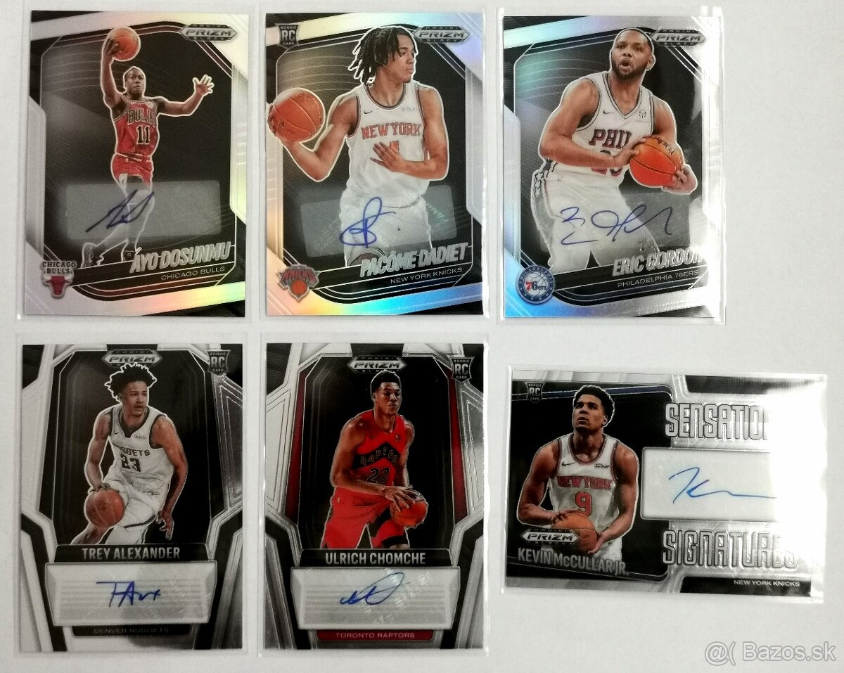 NBA kartičky - autogram
