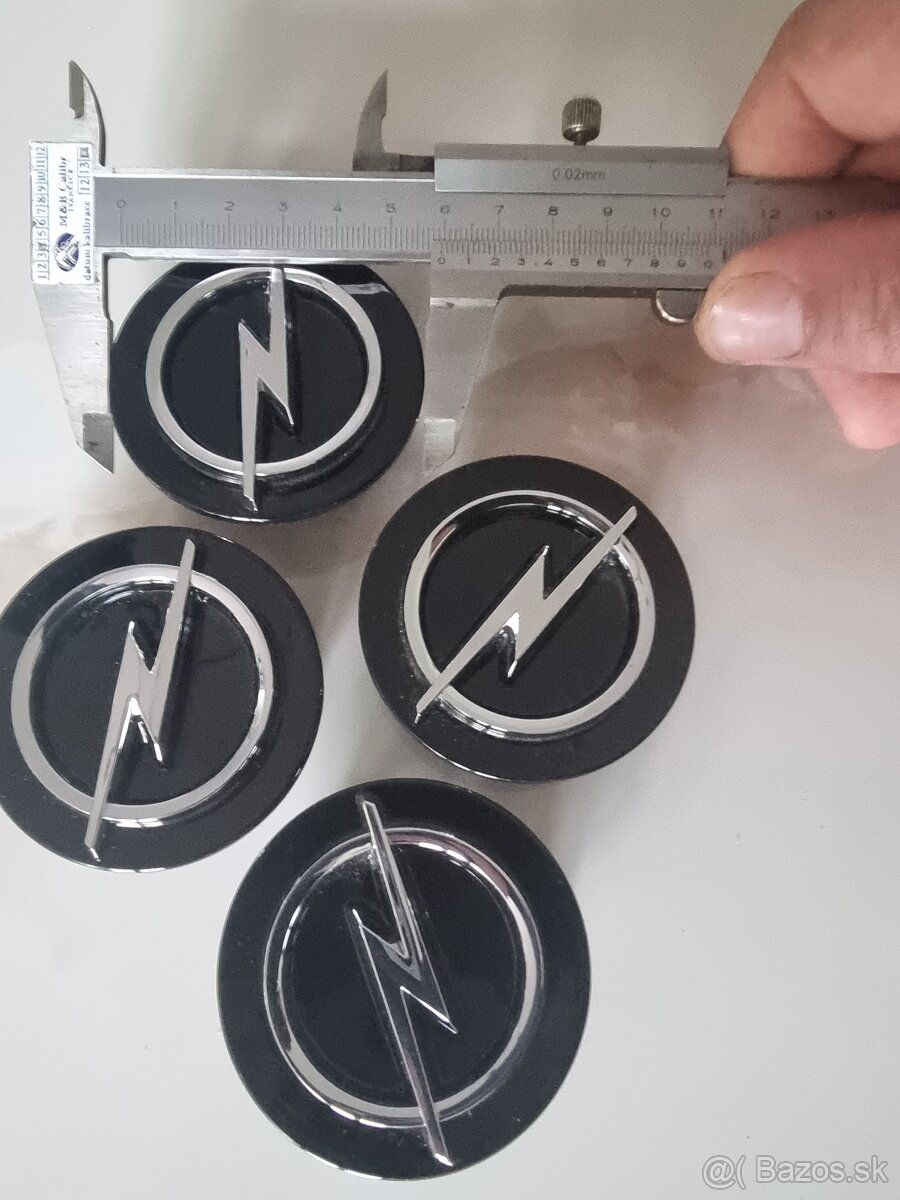Originál stredové krytky kolies 4ks 60mm Opel