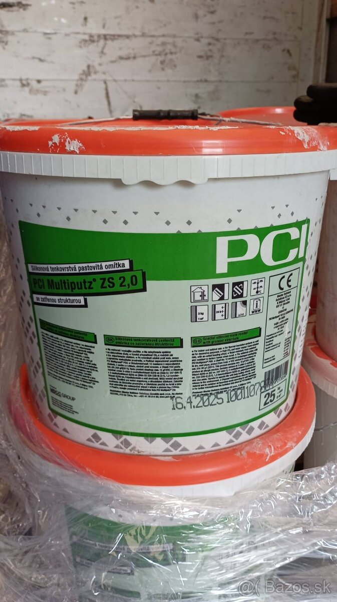 Lacno predám silikonovú fasádnu omietku PCI