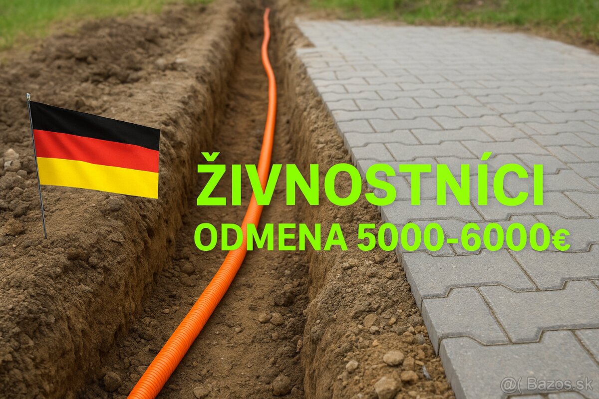 Hľadáme pracovníkov na ťahanie optického internetu – Nemecko