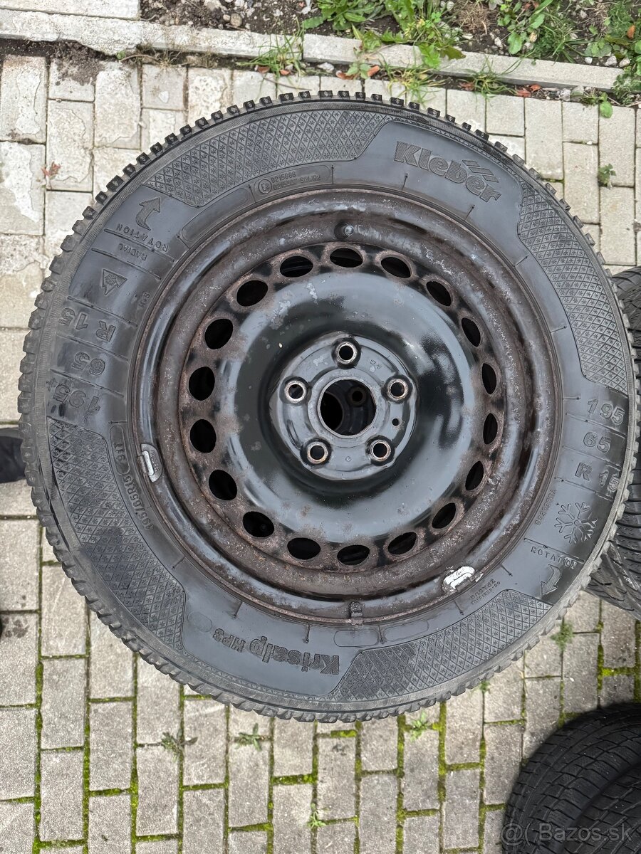 Zimné Disky kolesa + Pneumatiky 195/65 R15