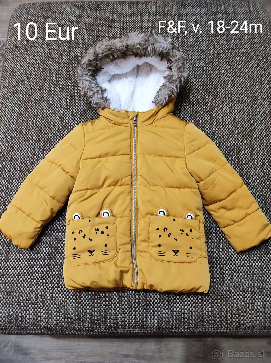 Detský zimný kabátik F&F, v. 18-24m