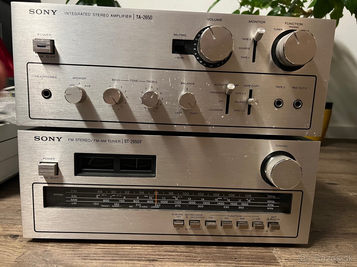 Predám zostavu Sony zosilovač + rádio